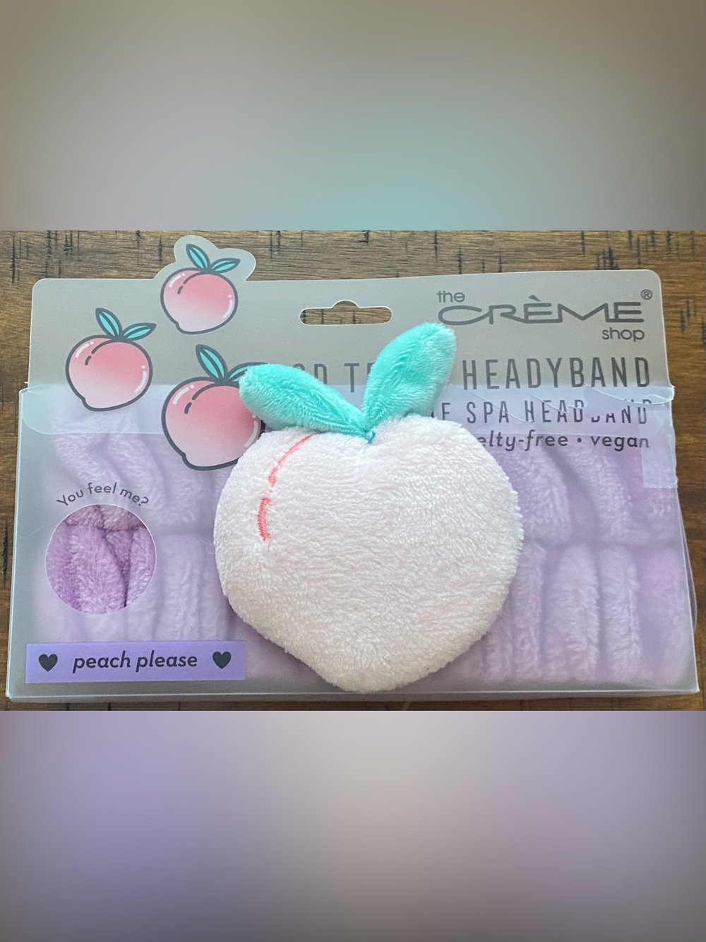 •NEW•The Crème Shop 3D Teddy PEACH Headyband
